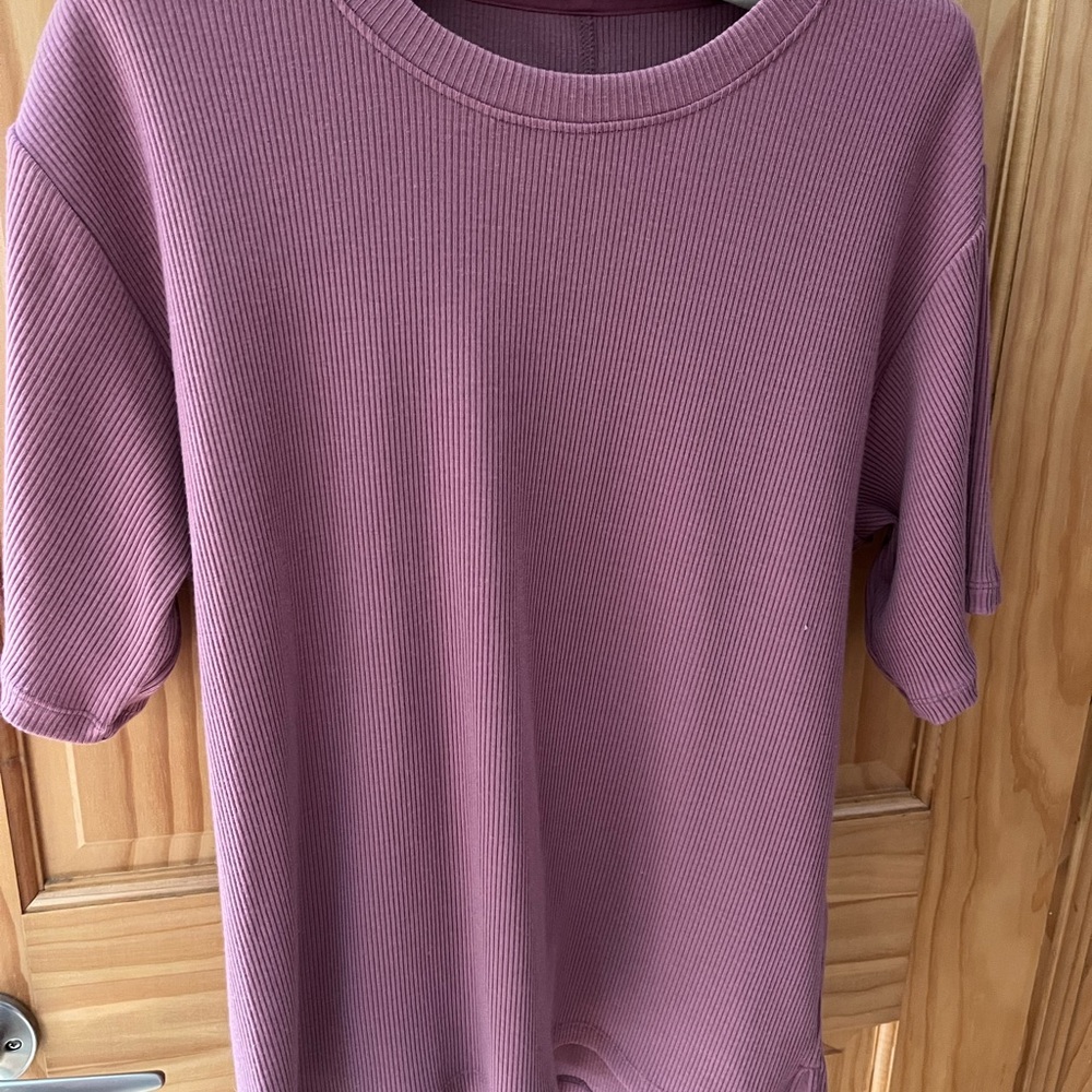 WOOLX dusty pink top